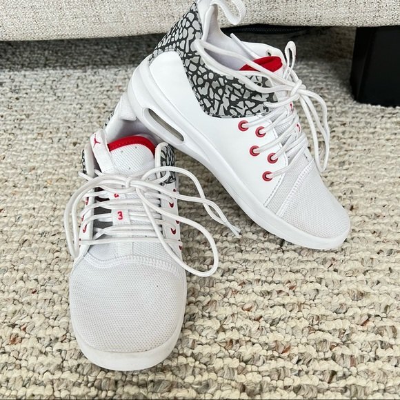 AIR JORDAN First Class BG White Cement Sneaker size 12C - Picture 1 of 9